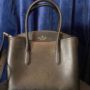 Kate Spade black Rory medium satchel - purse with cross body strap